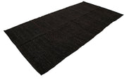 Handmade Kilim Rug | Vintage Turkish Carpet - Striped Brown Wool Rug 5x10 ft