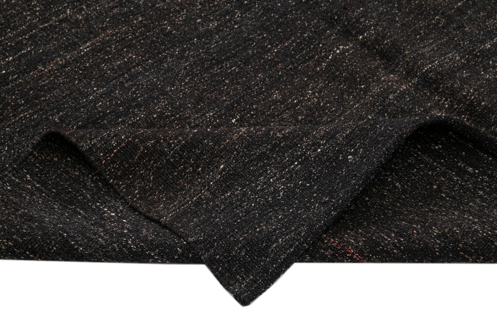 Handmade Kilim Rug | Vintage Turkish Carpet - Striped Brown Wool Rug 5x10 ft