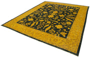 Handmade Wool Area Rug – Tebriz Classic Yellow Cotton Wool Carpet 9'5''x11'5''