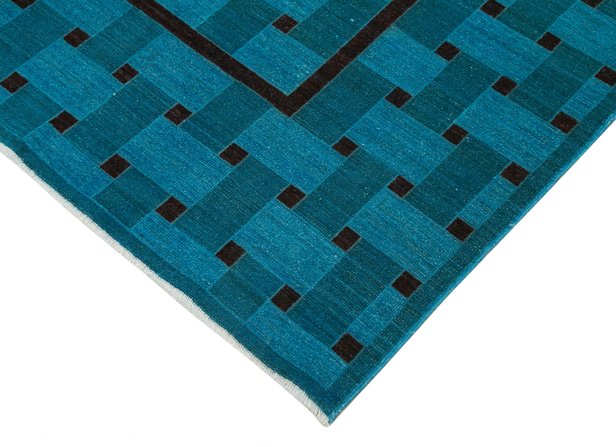 Handmade Wool Area Rug – Tebriz Classic Turquoise 5x9 Feet Cotton Wool Carpet