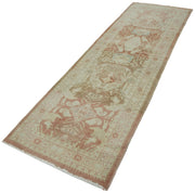 Handmade Wool Area Rug – Tebriz Classic Beige Cotton Wool Rug 3'1''x9'10''