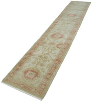 Handmade Wool Area Rug – Tebriz Classic Beige Cotton Wool Runner 2'6''x13'3''