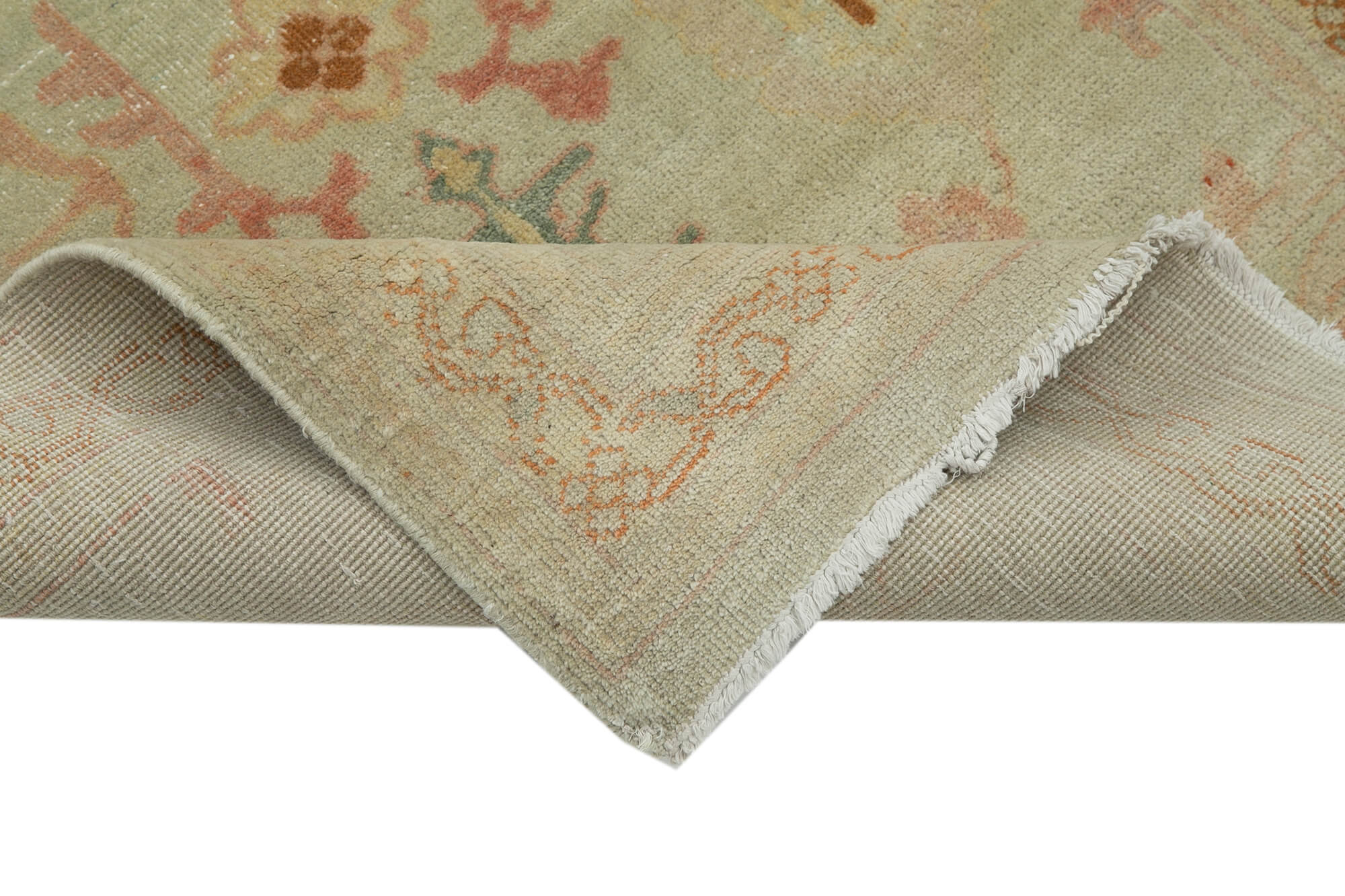 Handmade Wool Area Rug | Tebriz Beige Cotton Wool Rug – Durable Classic Style