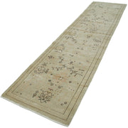 Handmade Wool Area Rug – Tebriz Beige Classic Cotton Rug 2'10''x11'11'' Durable Floor Covering