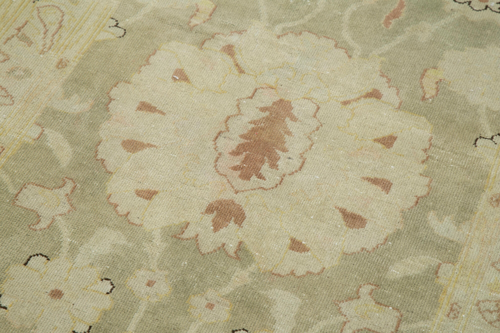 Handmade Wool Area Rug – Authentic Tebriz Turkish Classic Beige Carpet 2'11''x12'4''