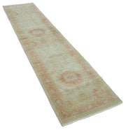 Handmade Cotton Wool Rug | Vintage Wool Carpet – Durable Cotton Rug 2'4'' x 9'11''