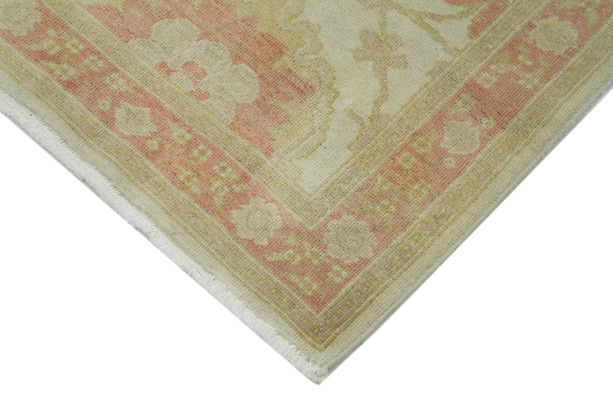 Handmade Cotton Wool Rug | Vintage Wool Carpet – Durable Cotton Rug 2'4'' x 9'11''