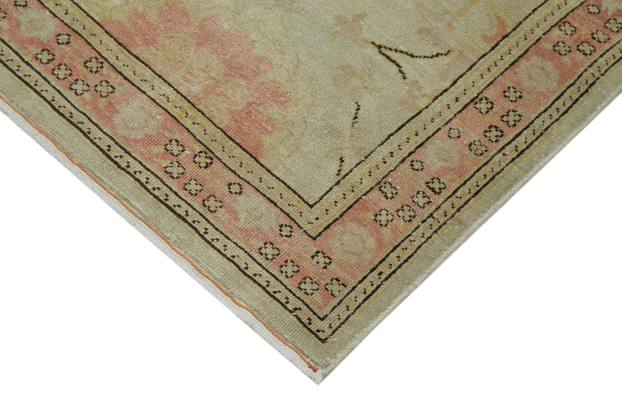 Handmade Area Rug – Classic Beige Cotton Wool Long Runner Rug 2'7''x12'1''