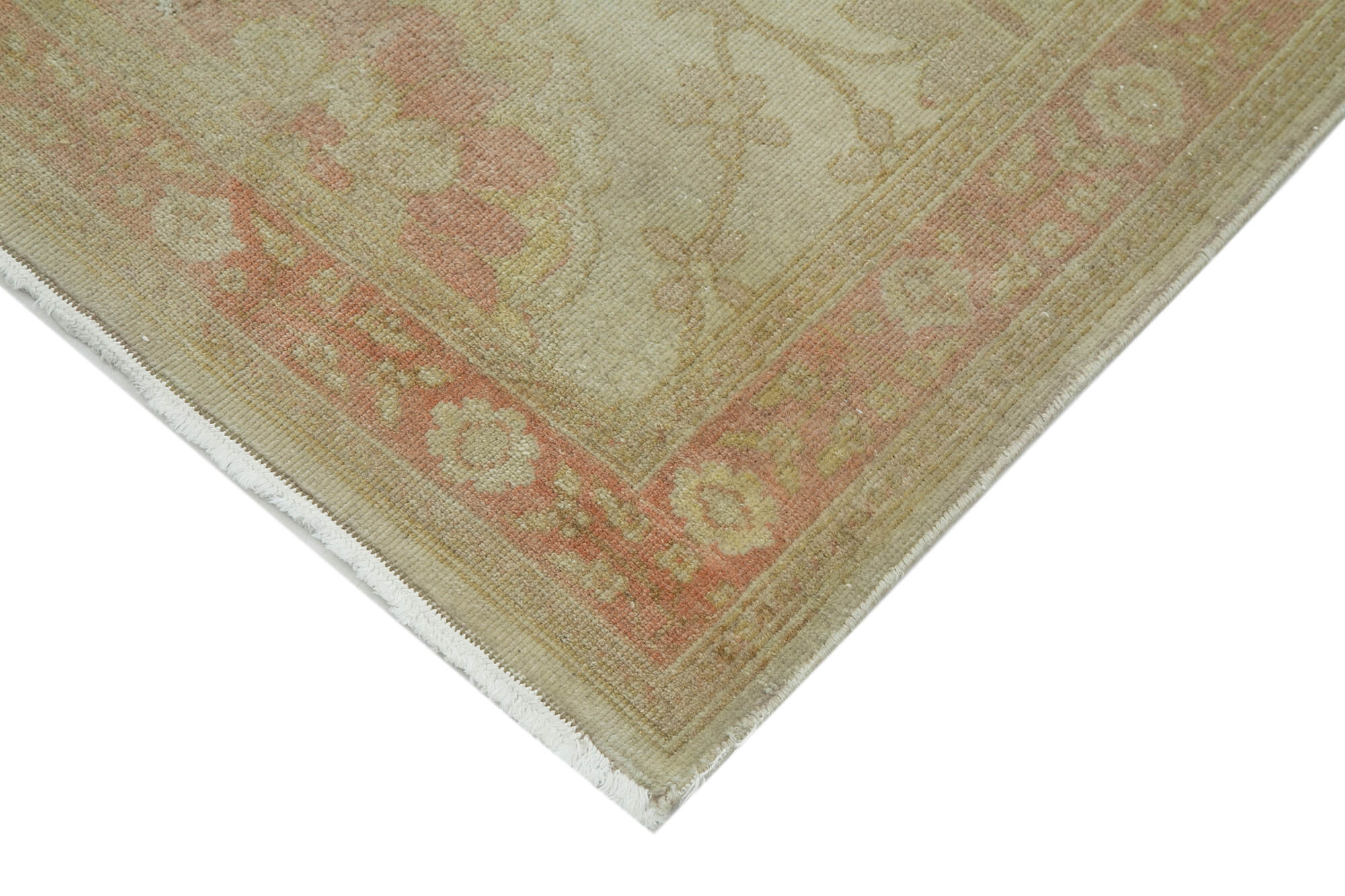 Handmade Wool Area Rug – Vintage Turkish Carpet Long Runner 2'7''x13'7'' Beige