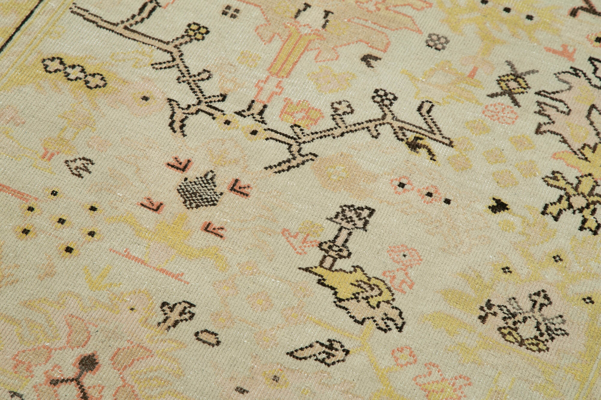 Handmade Wool Area Rug – Vintage Turkish Carpet | Classic Cotton Rug 2'11'' x 11'11''