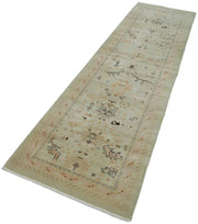 Handmade Wool Area Rug – Tebriz Beige Classic Style Runner 2'7''x10'1''
