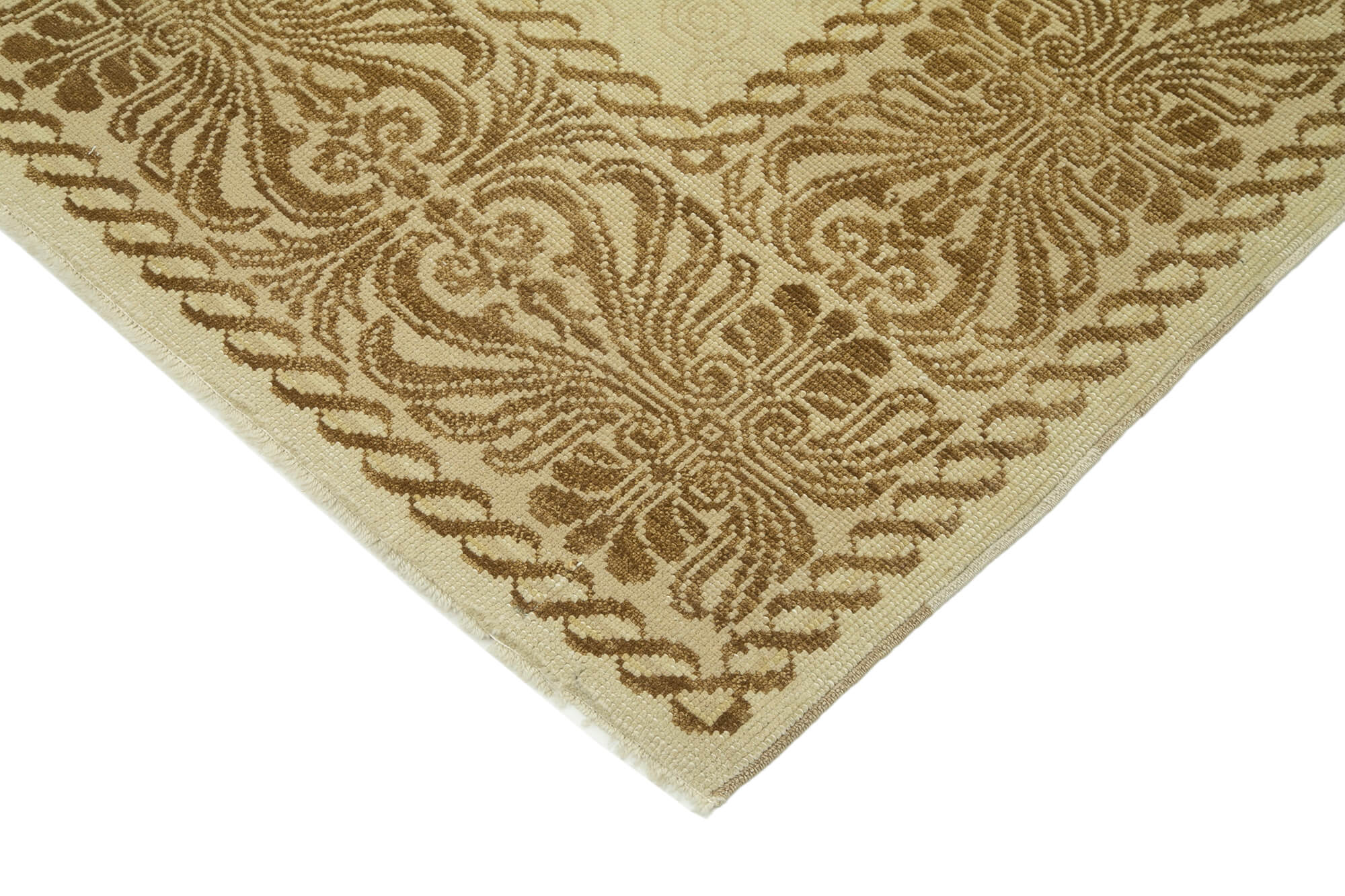 Handmade Wool Area Rug – Classic Beige Cotton Wool Rug 6'11'' x 9'8'' by Agacan