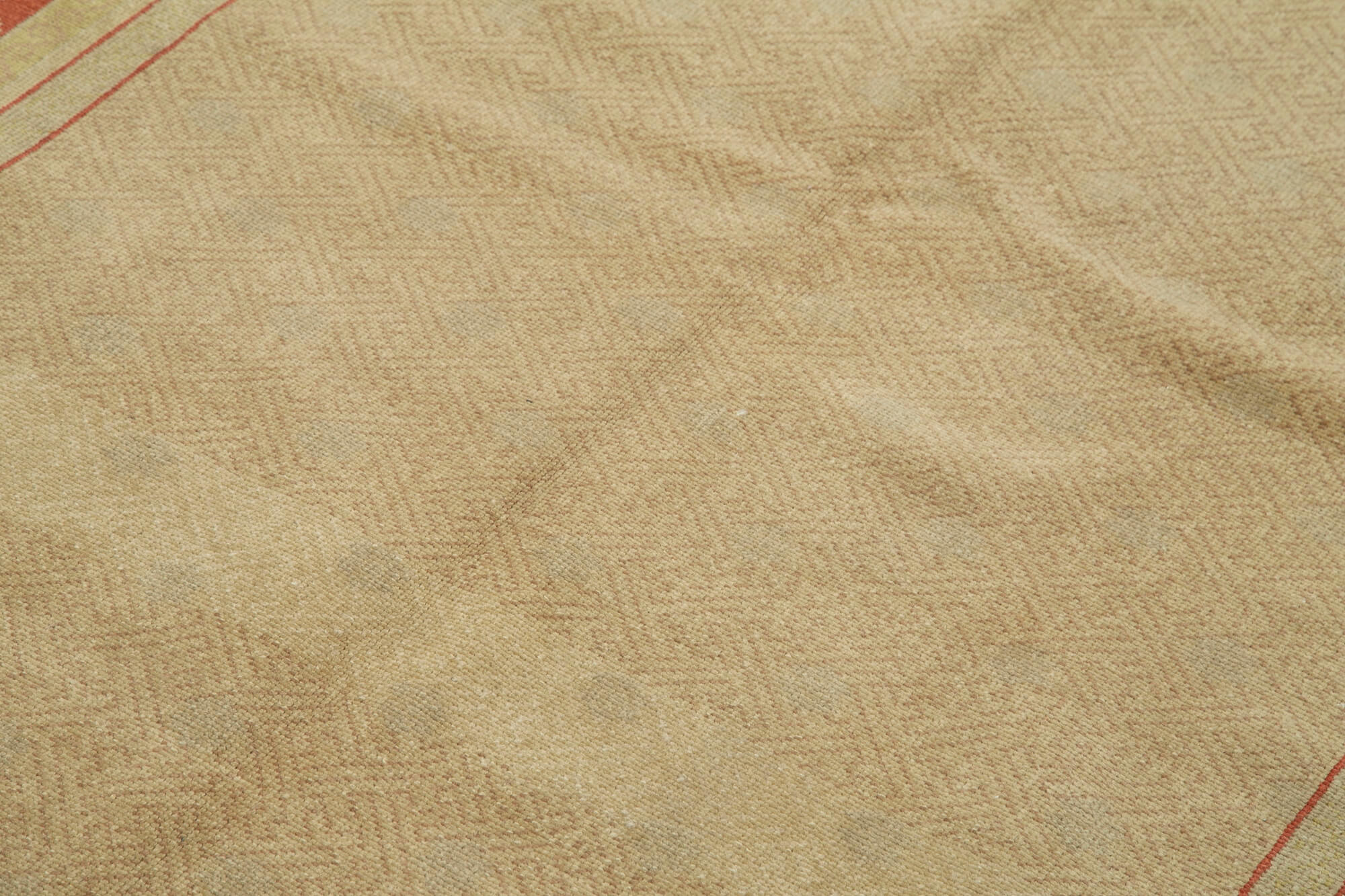 Handmade Wool Area Rug – Classic Beige Rug Cotton Wool Durable Carpet 5'8''x8'4''