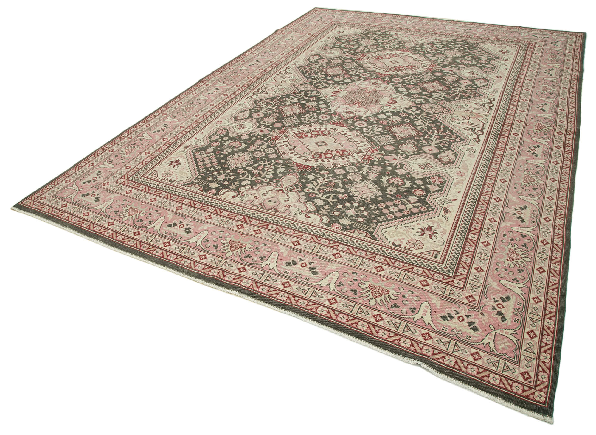 Handmade Wool Area Rug – Tebriz Classic Beige Cotton Wool Carpet 8'0''x11'6''