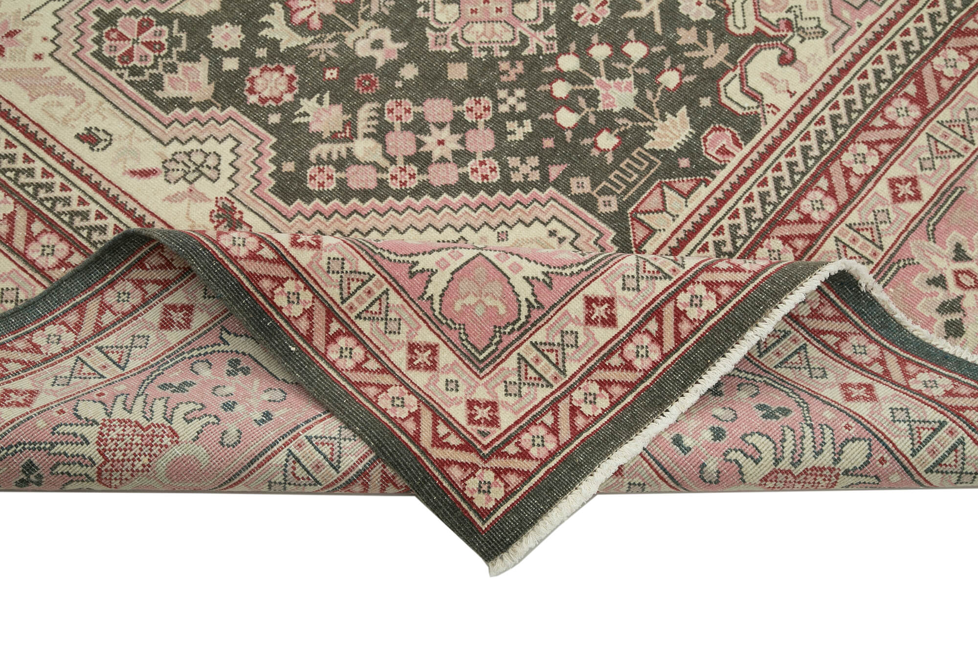 Handmade Wool Area Rug – Tebriz Classic Beige Cotton Wool Carpet 8'0''x11'6''