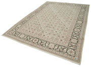 Handmade Wool Area Rug – Tebriz Grey Classic Cotton Rug 7'2''x10'6'' by Agacan