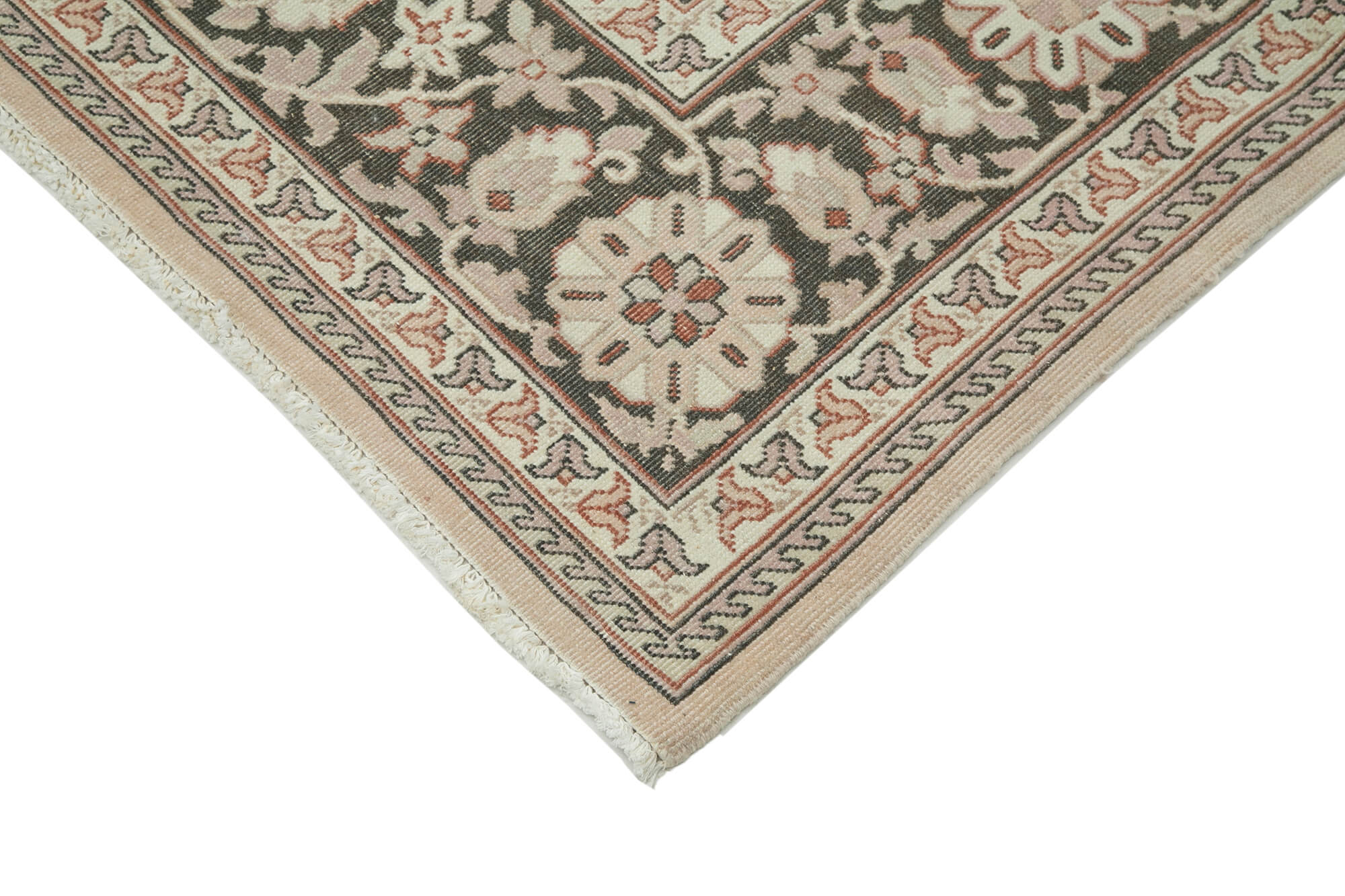 Handmade Wool Area Rug – Tebriz Grey Classic Cotton Rug 7'2''x10'6'' by Agacan