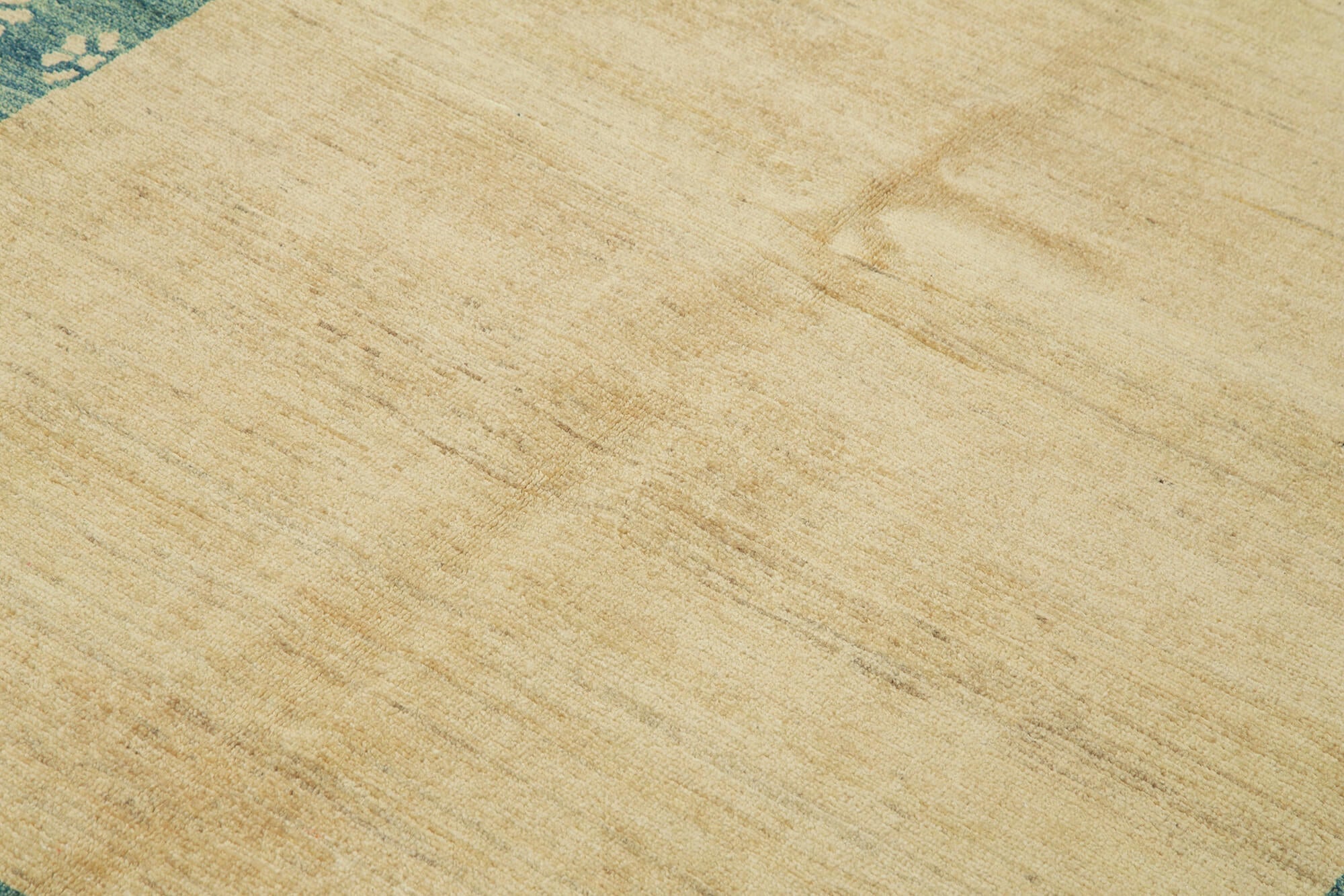 Handmade Wool Area Rug – Classic Beige Cotton Wool Rug 6x8 ft Durable Floor Covering