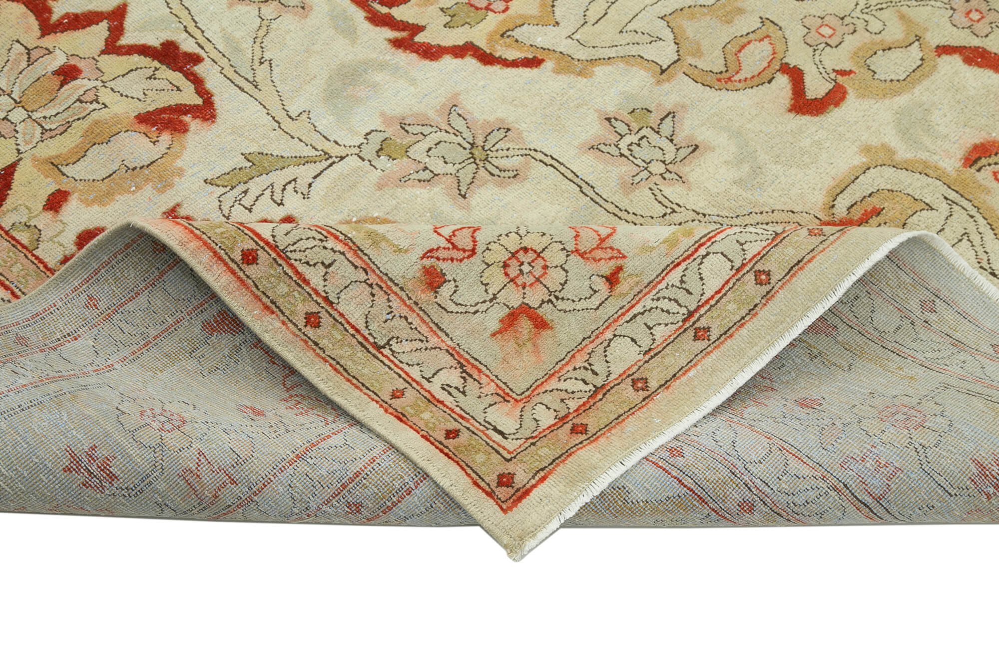 Handmade Area Rug - Classic Beige Turkish Wool Carpet 7'10'' x 10'2'' by Agacan
