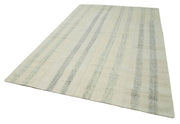 Handmade Area Rug - Kirk Yama Patchwork Cotton Wool Vintage Turkish Carpet 6'11''x10'8''