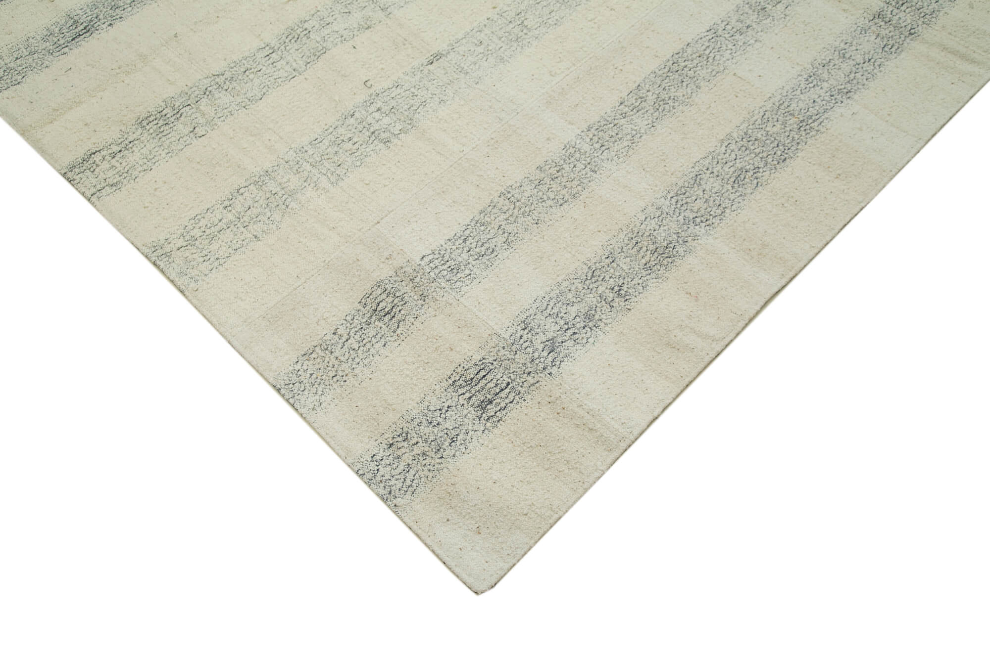 Handmade Area Rug - Kirk Yama Patchwork Cotton Wool Vintage Turkish Carpet 6'11''x10'8''
