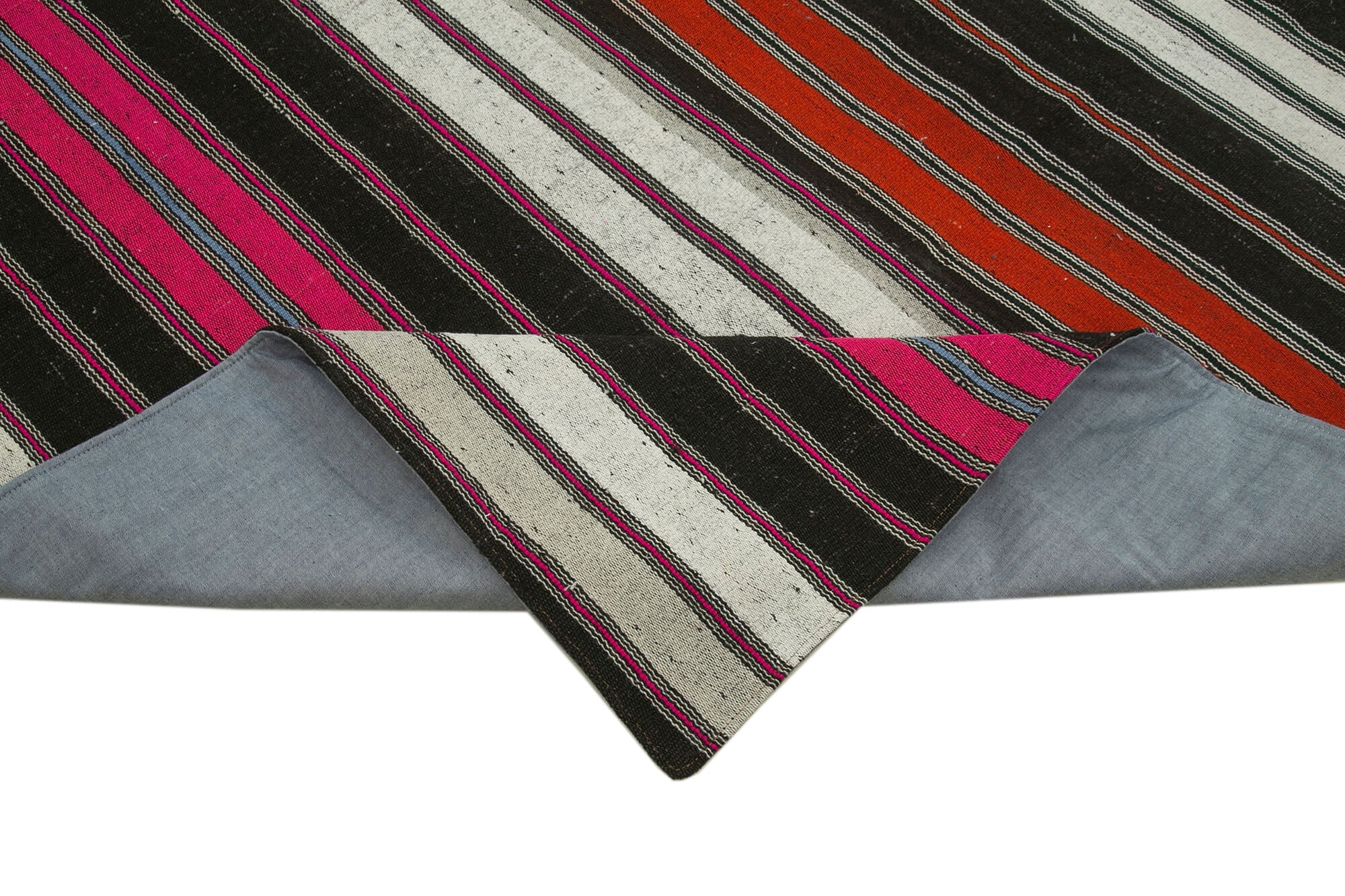 Handmade Patchwork Rug – Kirk Yama Grey Area Rug Cotton Wool 8'6''x12'8''