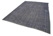 Handmade Vintage Area Rug - Overdyed Wool Rug | Turkish Cotton Wool Carpet 7'6''x10'9''