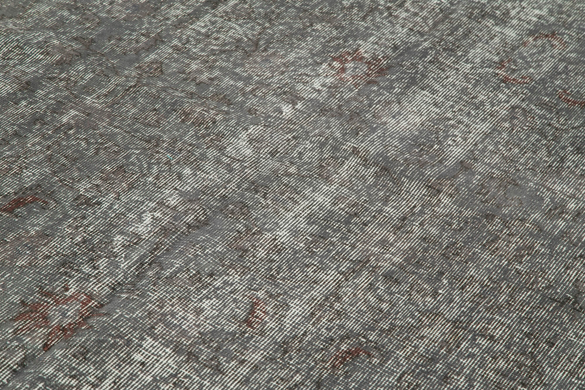 Handmade Vintage Area Rug - Overdyed Wool Rug 4'10''x8'4'' | Turkish Hand Knotted Carpet