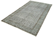Handmade Vintage Area Rug – Overdyed Wool Rug 4x8 | Turkish Cotton Wool Carpet