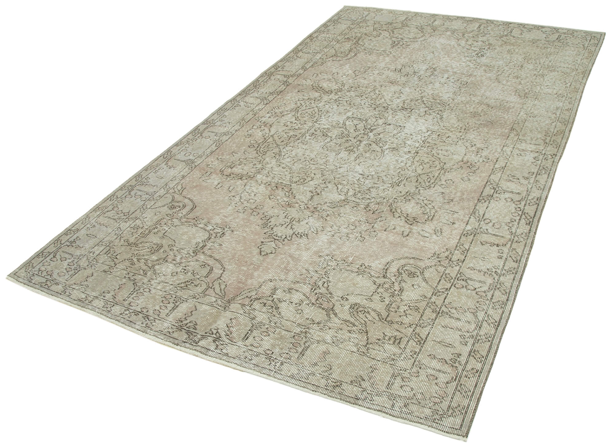 Handmade Vintage Area Rug | Turkish Hand Knotted Rug – Durable Wool Carpet 4x8