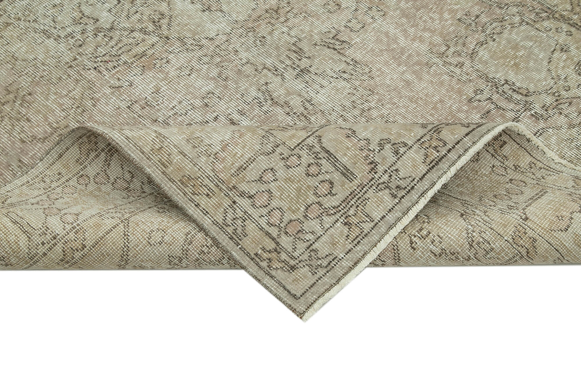 Handmade Vintage Area Rug | Turkish Hand Knotted Rug – Durable Wool Carpet 4x8
