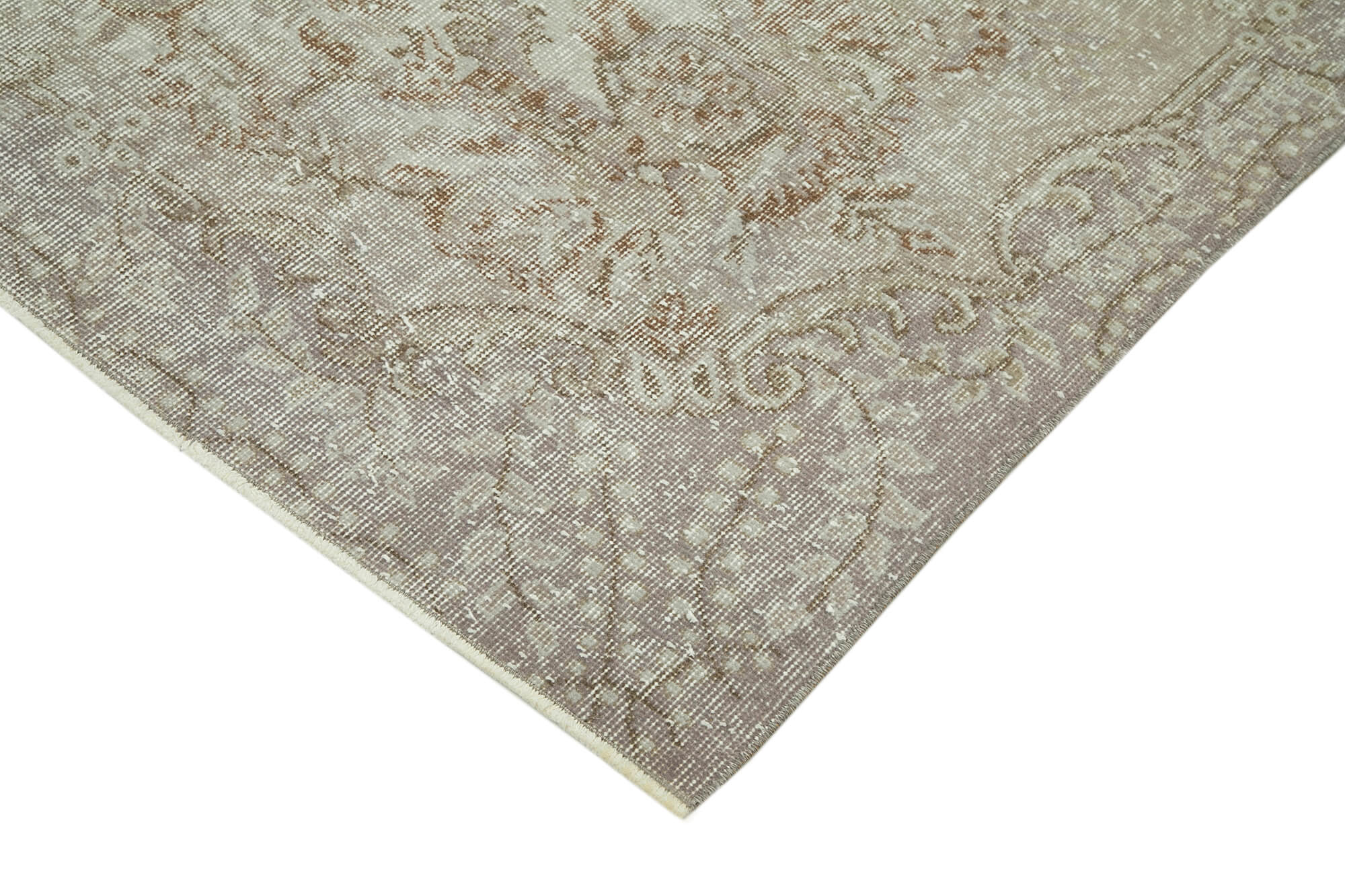 Vintage Wool Area Rug - Handmade Overdyed Turkish Hand Knotted Carpet 5'9''x9'1''