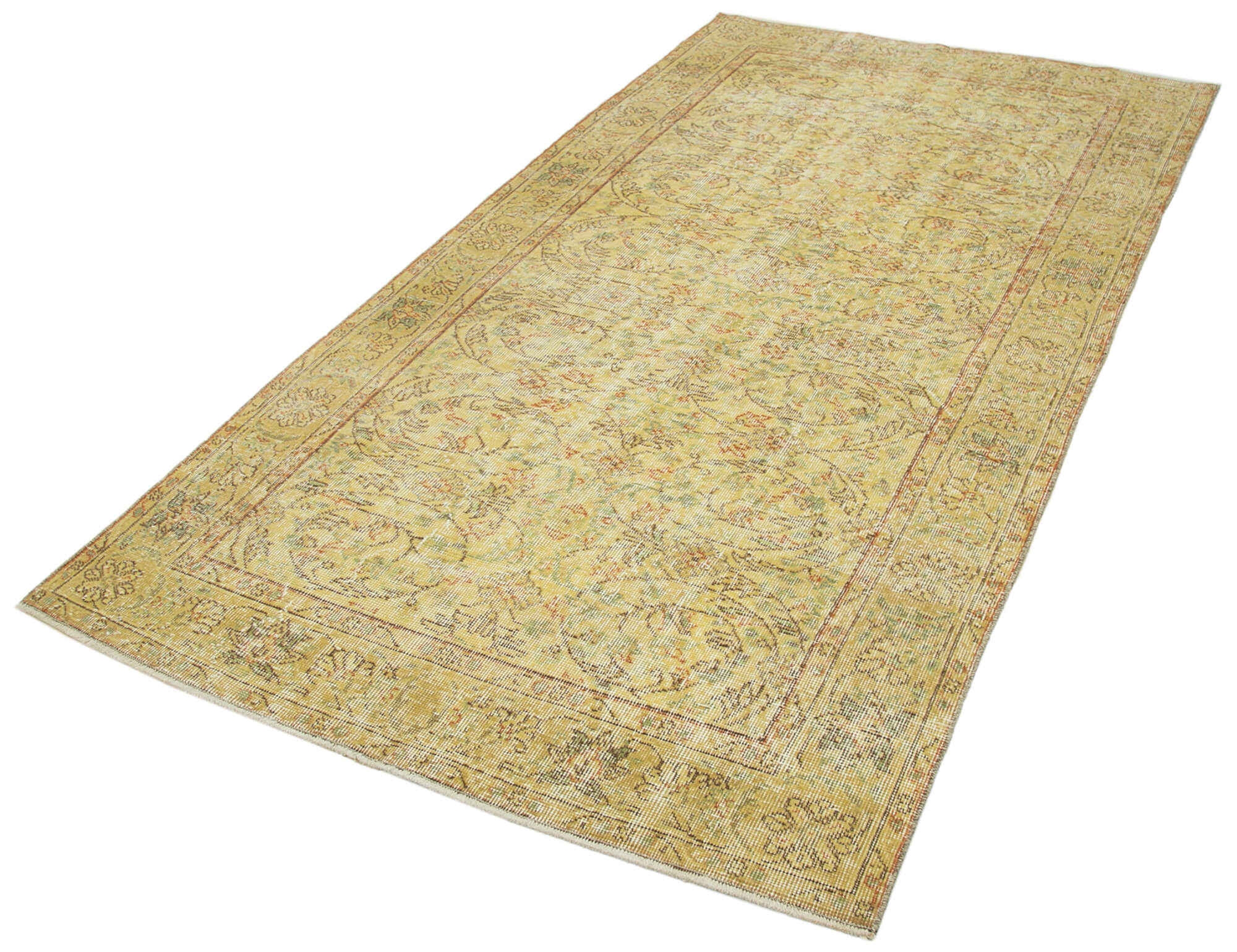 Vintage Wool Area Rug | Handwoven Turkish Vintage Carpet, Soft Wool Floor Covering