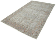 Handmade Vintage Area Rug – Overdyed Wool Rug | Turkish Cotton Wool Carpet 5'5''x8'8''