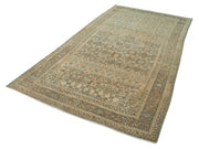Handmade Wool Area Rug – Persian Classic Beige Carpet, Durable Cotton Rug 5'3''x10'3''