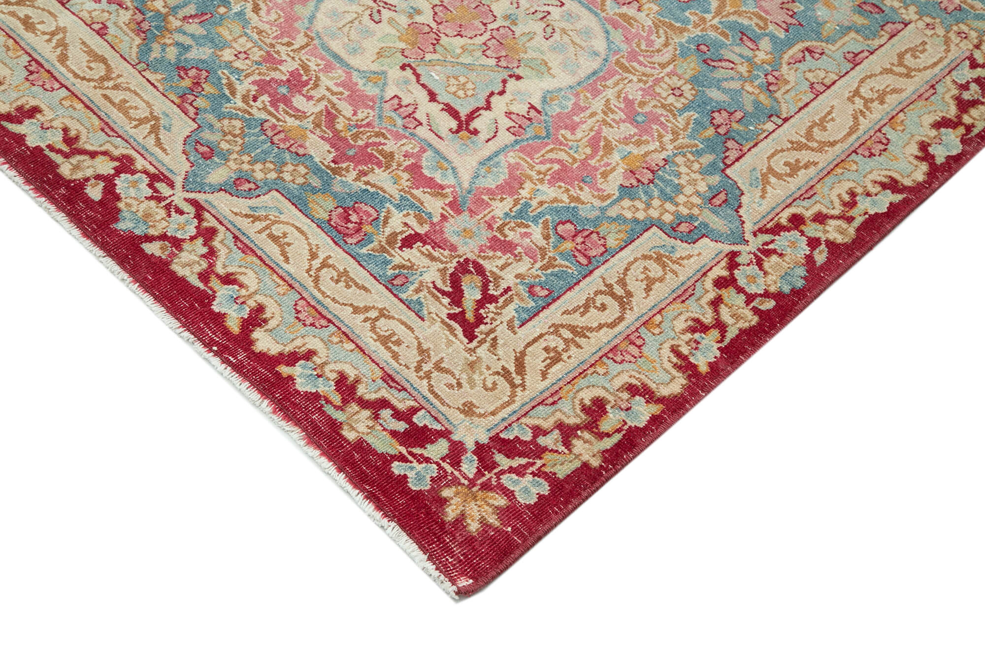 Handmade Area Rug – Persian Classic Beige Cotton Wool Carpet 9'8''x13'9''