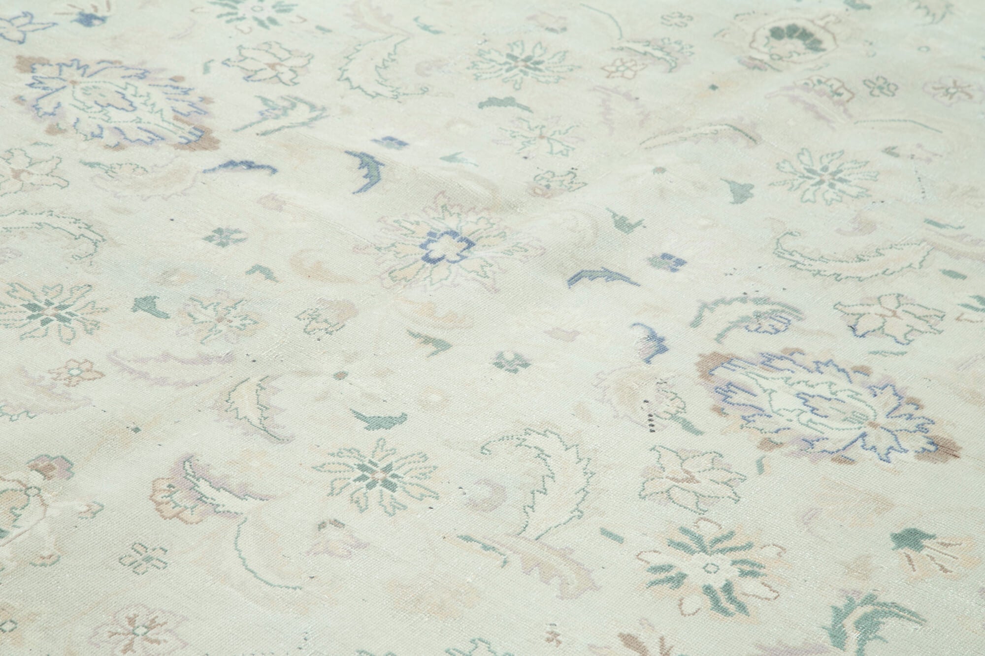 Handmade Wool Area Rug – Persian Classic Beige Cotton Wool Blend Carpet 8'10''x11'6''