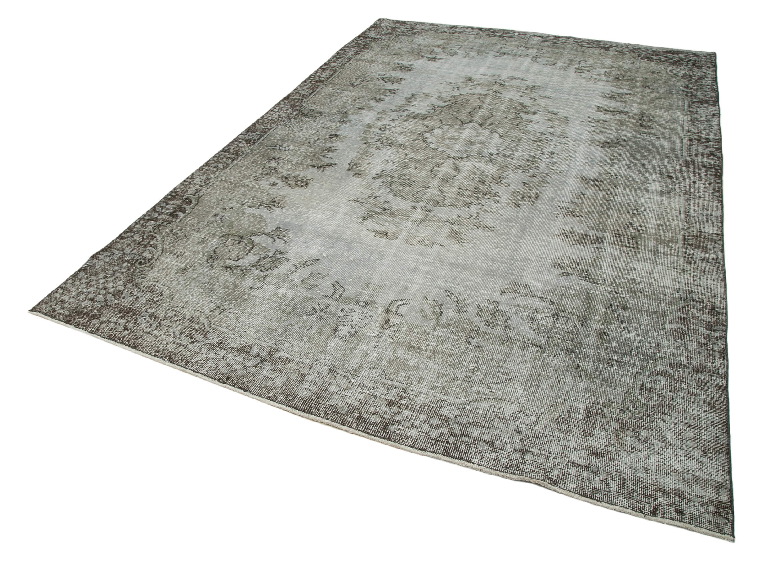 Handmade Vintage Area Rug | Durable Cotton Weave & Soft Vintage Texture Grey Carpet