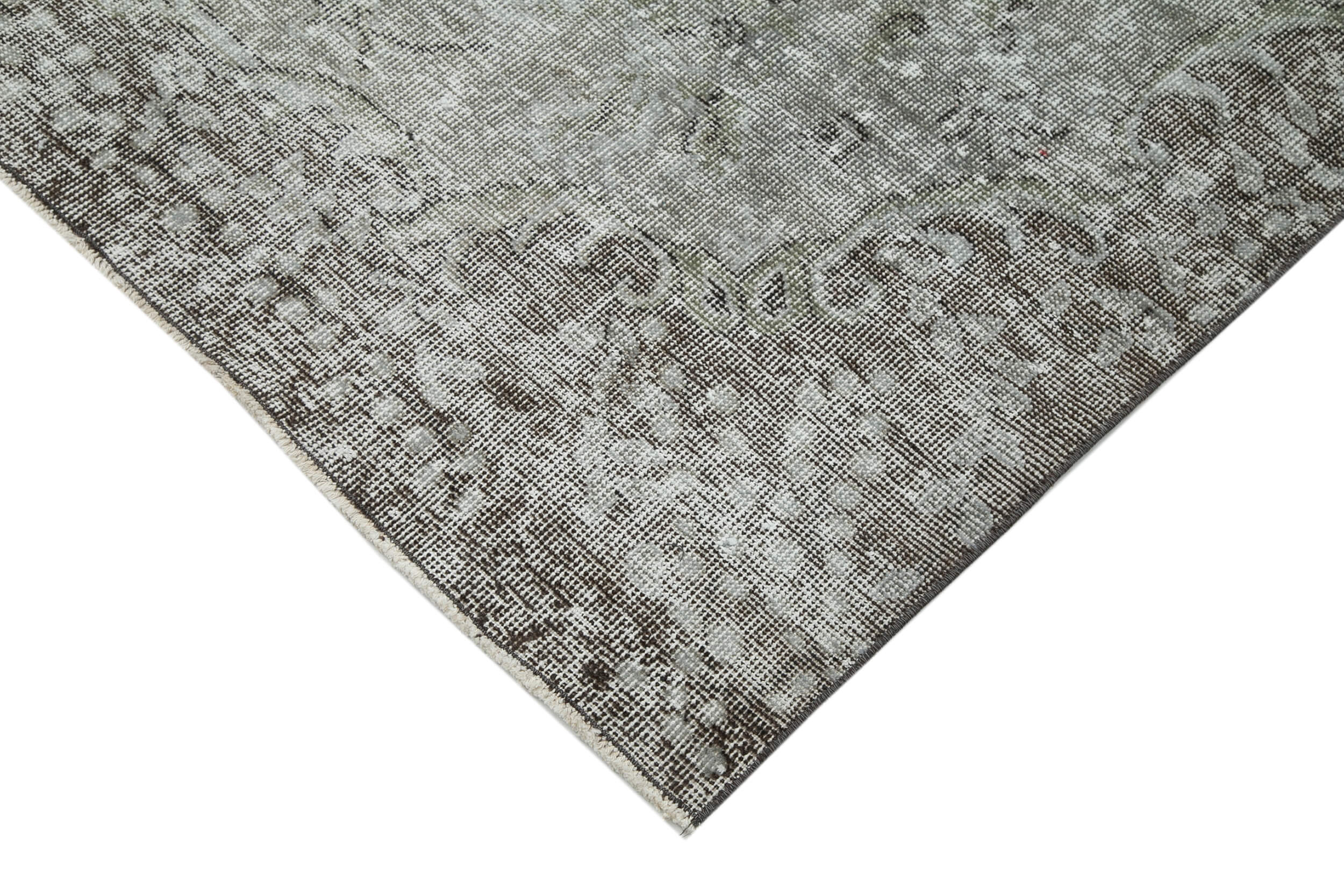 Handmade Vintage Area Rug | Durable Cotton Weave & Soft Vintage Texture Grey Carpet