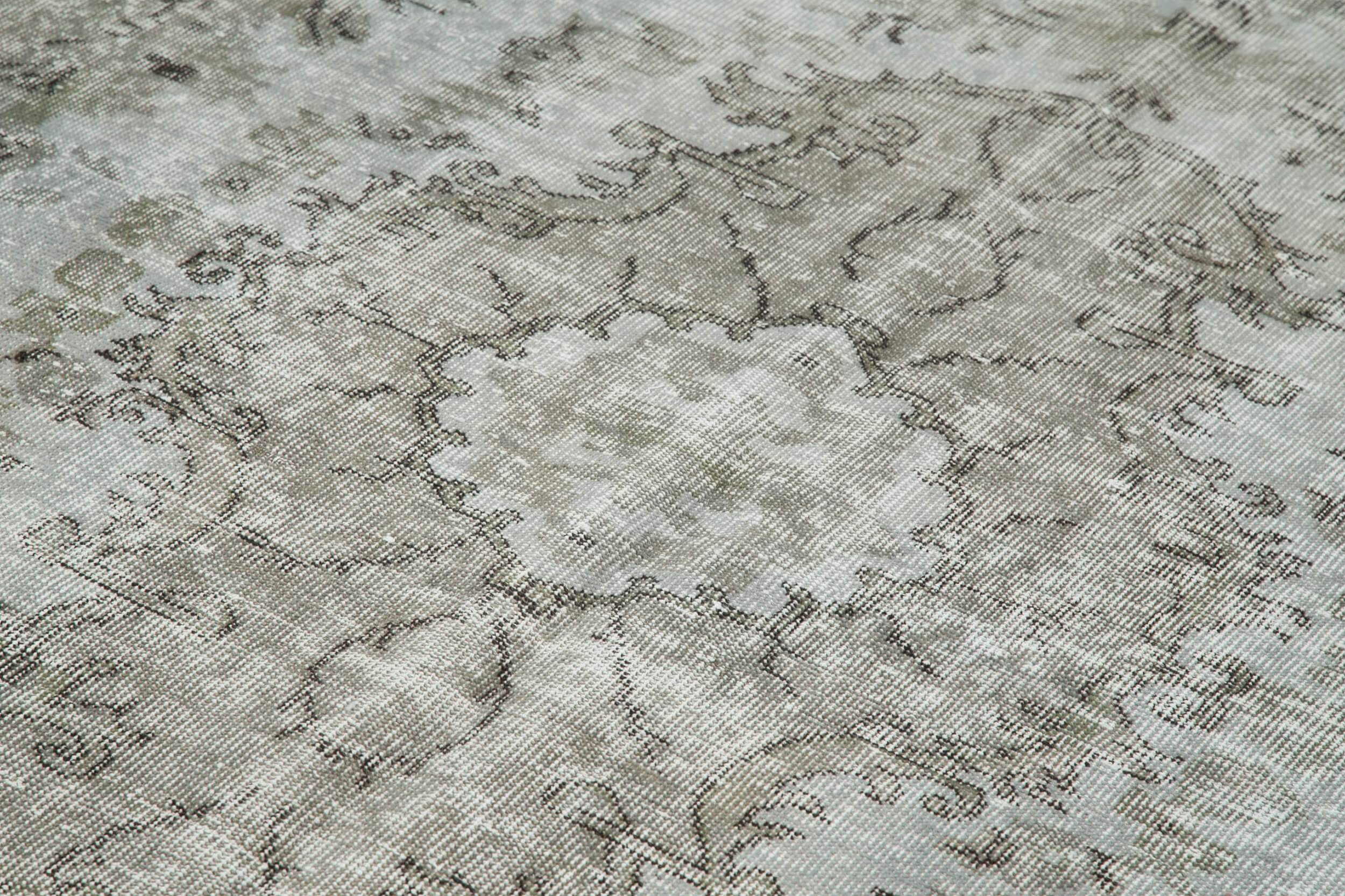 Handmade Vintage Area Rug | Durable Cotton Weave & Soft Vintage Texture Grey Carpet