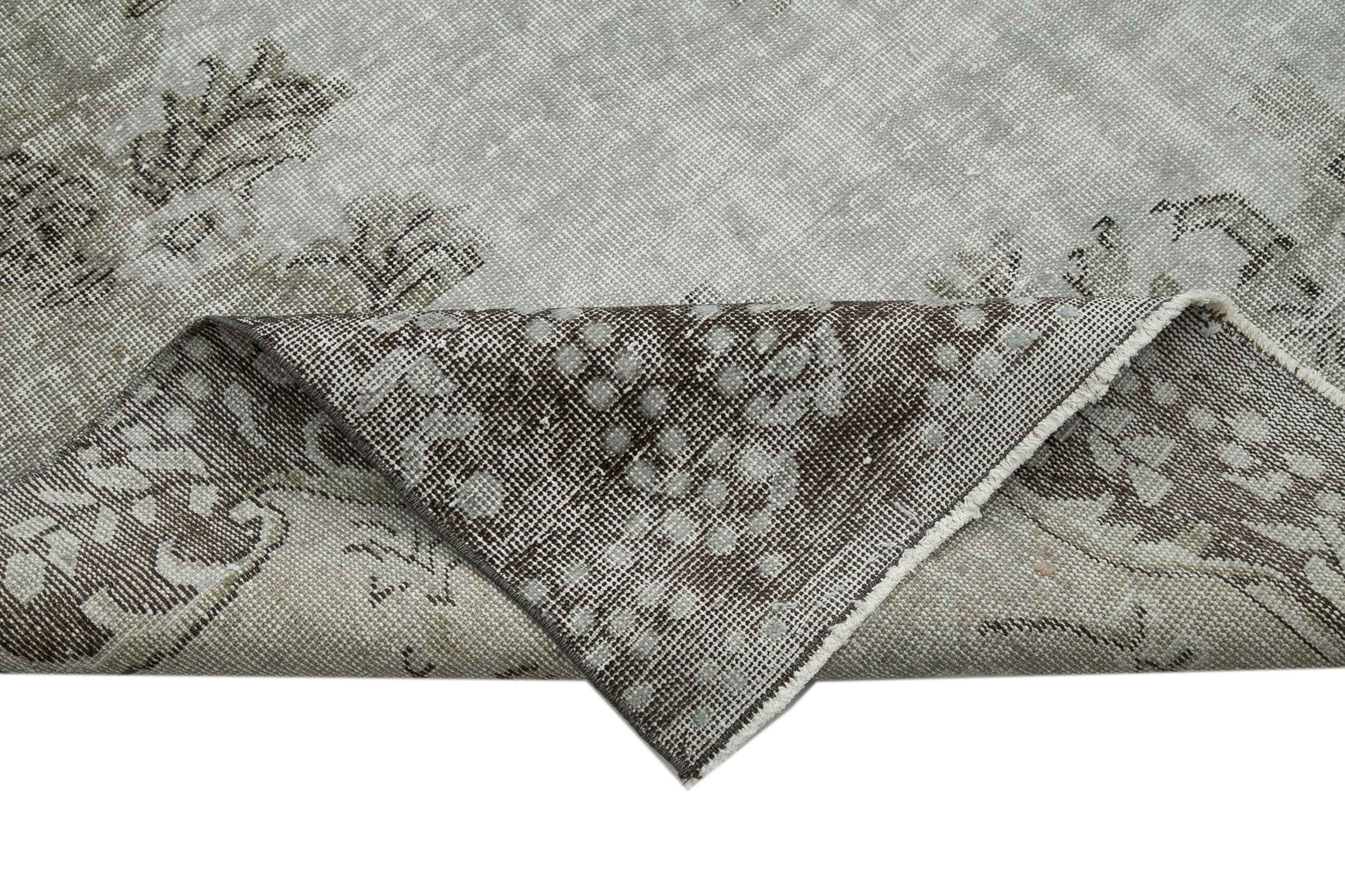 Handmade Vintage Area Rug | Durable Cotton Weave & Soft Vintage Texture Grey Carpet