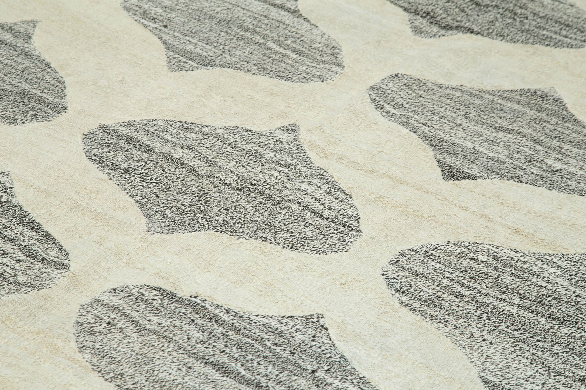 Handmade Area Rug – Geometric Cotton Wool Vintage Handwoven Carpet 7'10''x10'4''