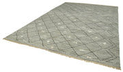 Handmade Area Rug | Geometric Cotton Wool Rug - Neutral Beige Vintage Carpet