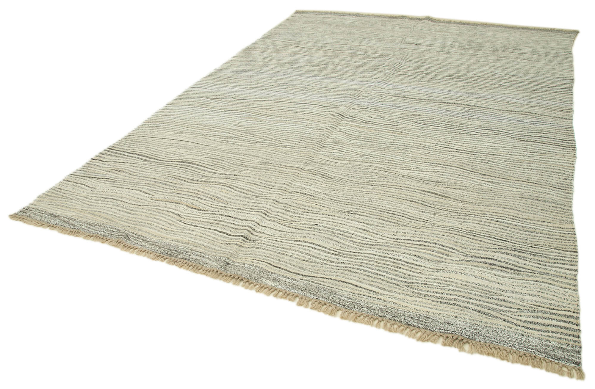 Handmade Area Rug – Geometric Cotton Wool Rug 8x12 Feet | Vintage Turkish Carpet