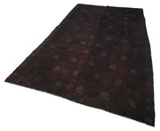 Handmade Kilim Rug - Brown Wool Rug with Geometric Patterns | Artisan Crafted Turkish Vintage Carpet 6'1''x10'8''