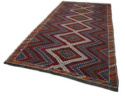 Handmade Kilim Rug – Geometric Kilim Flat Weave Rug 6'0'' x 12'4'' with Goat Hair
