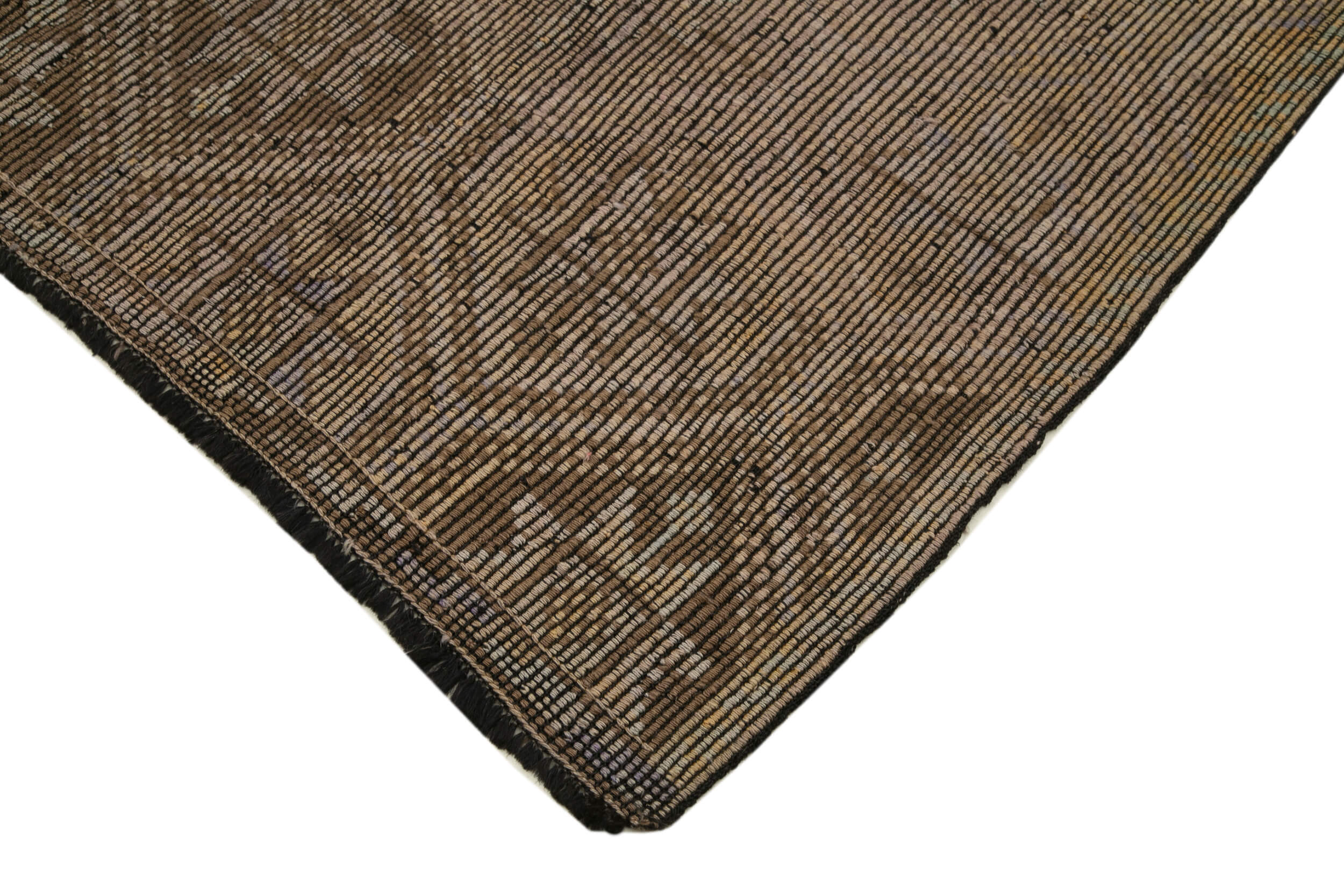 Handmade Geometric Kilim Rug - Beige Turkish Kilim Rug 5'5'' x 10'7'' Flat Weave