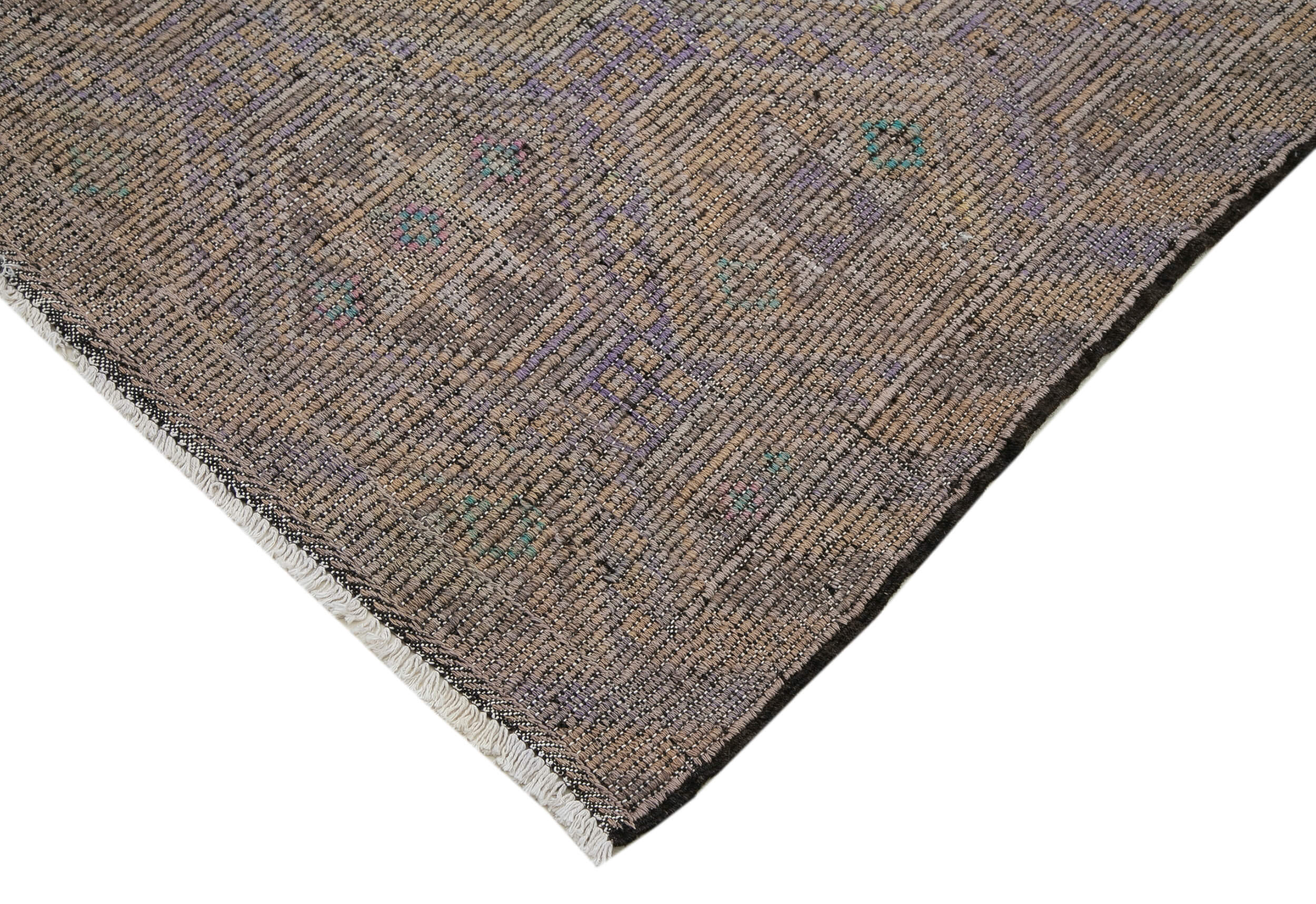 Handmade Geometric Kilim Rug – Beige Wool, Goat Hair, 6'0'' x 11'6'' Flat Weave