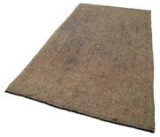 Handmade Kilim Rug – Geometric Beige Goat Hair Vintage Turkish Wool Carpet 5'3"x9'11"