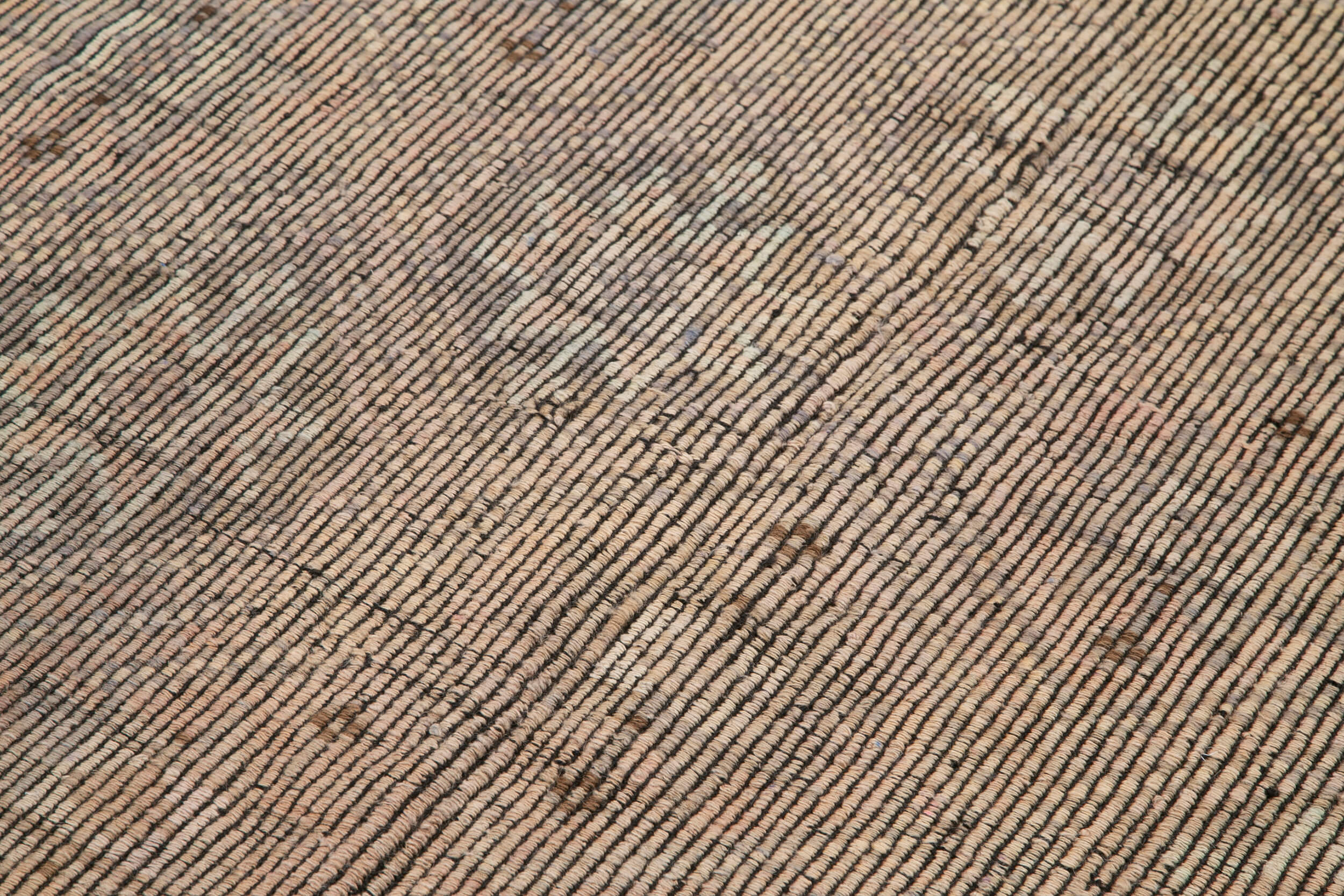 Handmade Kilim Rug – Geometric Beige Goat Hair Vintage Turkish Wool Carpet 5'3"x9'11"